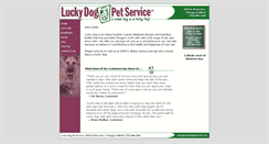 Desktop Screenshot of luckydogpetservice.com